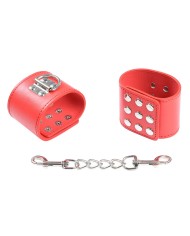 OHMAMA FETISH - MENOTTES ROUGES AVEC FERMETURE À PRESSION