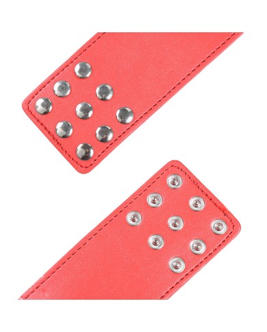 OHMAMA FETISH - MENOTTES ROUGES AVEC FERMETURE À PRESSION