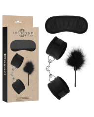 INTENSE - FETISH PLAYSET ÉROTIQUE 2 AVEC MENOTTES, MASQUE AVEUGLE ET TICKLER