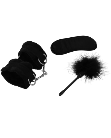 INTENSE - FETISH PLAYSET ÉROTIQUE 2 AVEC MENOTTES, MASQUE AVEUGLE ET TICKLER