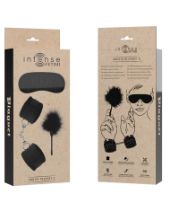 INTENSE - FETISH PLAYSET ÉROTIQUE 2 AVEC MENOTTES, MASQUE AVEUGLE ET TICKLER