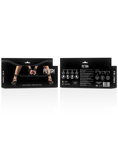 FETISH SUBMISSIVE BONDAGE - BARRE SÉPARATEUR RÉGLABLE 4 PIÈCES