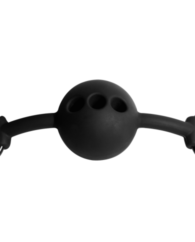 FETISH SUBMISSIVE BONDAGE - BÂILLON À BOULE EN SILICONE RESPIRANT