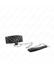 KINK - COLLIER AVEC CEINTURE 65 CM AVEC RIVET V RÉGLABLE 36-43 CM X 5 CM