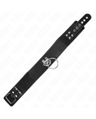 KINK - LAISSE CLOUTÉE 116 CM COLLIER AVEC SANGLE EN CUIR 50 X 5 CM