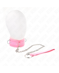KINK - COLLIER AVEC LAISSE 65 CM AVEC RESTRICTIONS ROSE 36-42 CM X 5,5 CM