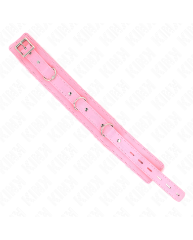 KINK - COLLIER AVEC LAISSE 65 CM AVEC RESTRICTIONS ROSE 36-42 CM X 5,5 CM
