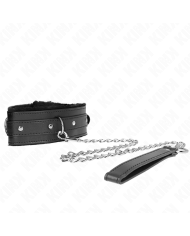 KINK - COLLIER AVEC LAISSE 65 CM AVEC RESTRICTIONS NOIR 36-42 CM X 5,5 CM