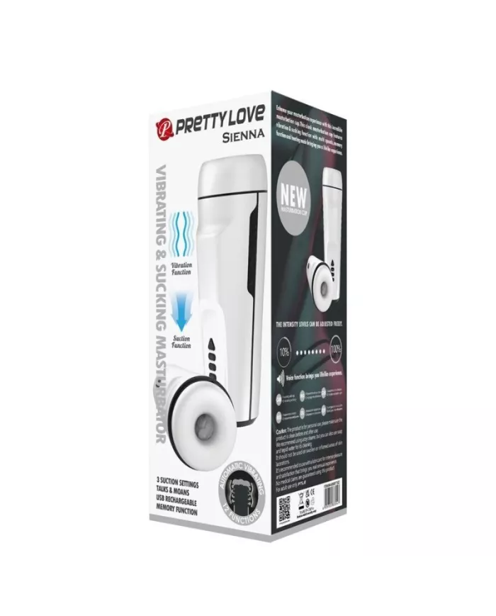 PRETTY LOVE - MASTURBATEUR VIBRANT POUR HOMMES SIENNA. VOIX ET ONDES STIMULANTES PRETTY LOVE - MASTURBATEUR VIBRANT POUR HOMMES SIENNA. VOIX ET ONDES STIMULANTES
