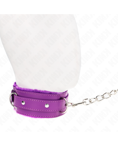 KINK - COLLIER AVEC LAISSE 65 CM AVEC RESTRICTIONS VIOLET 36-42 CM X 5,5 CM