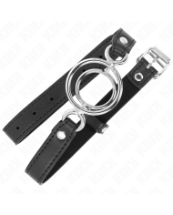 KINK - GAG AVEC PLUSIEURS O-RINGS 5 CM NOIR 63 X 2,5 CM