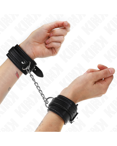 KINK - APPUI-POIGNETS MOTIF SERPENT NOIR AJUSTABLE 20-28 CM X 5,4 CM