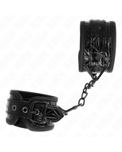 KINK - APPUI-POIGNETS MOTIF DIAMANT NOIR AJUSTABLE 17-26 CM X 5,5 CM
