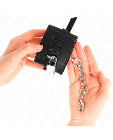 KINK - APPUI-POIGNETS VERROUILLABLES DELUXE NOIR AJUSTABLE 14,5-21 CM X 6 CM