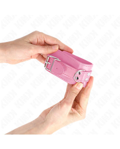 KINK - APPUI-POIGNETS SIMPLES ROSE RÉGLABLE 20-23 CM X 5,5 CM