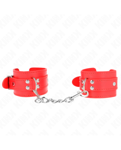 KINK - APPAREILS-POIGNETS SIMPLES ROUGE AJUSTABLES 20-23 CM X 5,5 CM