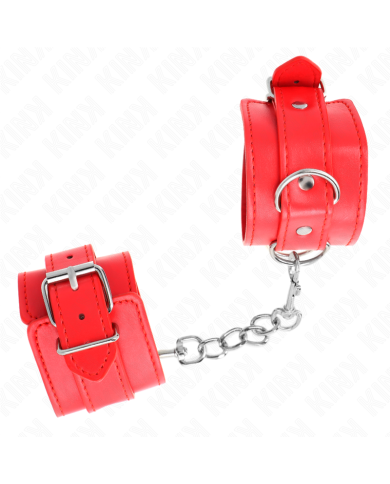 KINK - APPAREILS-POIGNETS SIMPLES ROUGE AJUSTABLES 20-23 CM X 5,5 CM