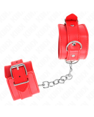 KINK - APPAREILS-POIGNETS SIMPLES ROUGE AJUSTABLES 20-23 CM X 5,5 CM