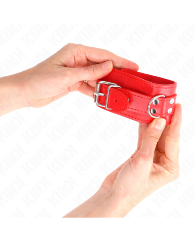 KINK - APPAREILS-POIGNETS SIMPLES ROUGE AJUSTABLES 20-23 CM X 5,5 CM