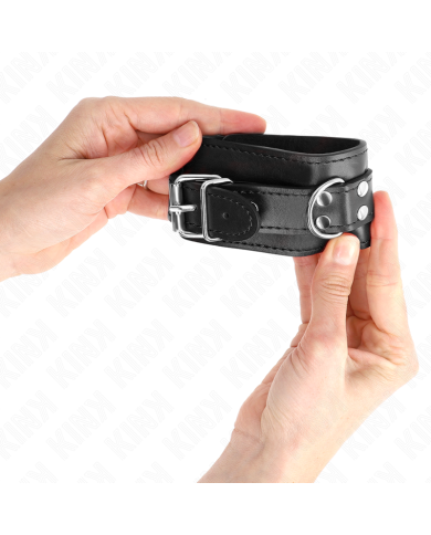 KINK - APPUI-POIGNET SIMPLE NOIR AJUSTABLE 20-23 CM X 5,5 CM