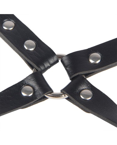 SUBBLIME - 953690 MENOTTES AVEC CEINTURE DE BONDAGE NOIRE TAILLE UNIQUE