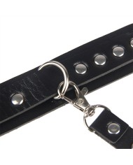 SUBBLIME - 953690 MENOTTES AVEC CEINTURE DE BONDAGE NOIRE TAILLE UNIQUE