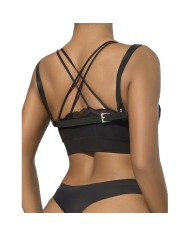 SUBBLIME - 953713 CEINTURE PUNK BONDAGE BOUCLE MÉTAL NOIRE TAILLE UNIQUE