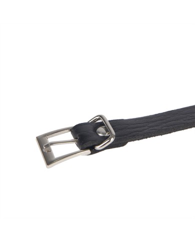 SUBBLIME - 953713 CEINTURE PUNK BONDAGE BOUCLE MÉTAL NOIRE TAILLE UNIQUE