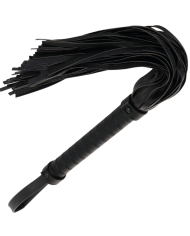 DARKNESS - FOUET DE BONDAGE NOIR 42CM CUIR