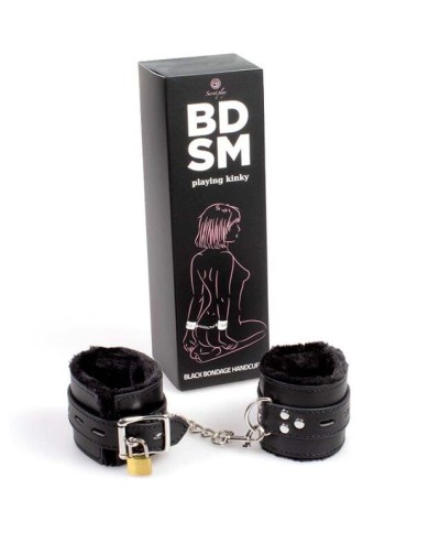 SECRETPLAY - MENOTTES DE BONDAGE NOIRES COLLECTION BDSM
