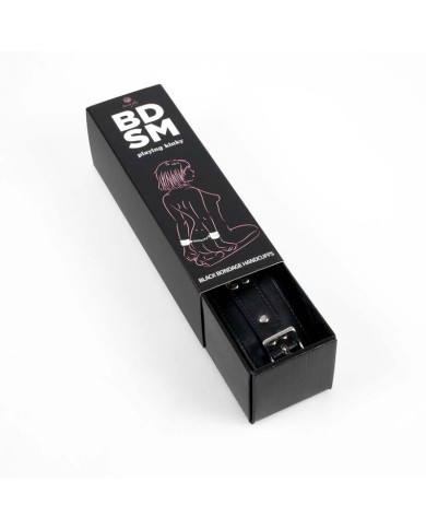 SECRETPLAY - MENOTTES DE BONDAGE NOIRES COLLECTION BDSM