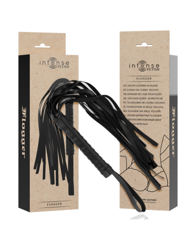 INTENSE - FETISH FLOGGER EN CUIR VÉGÉTALIEN