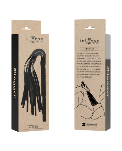 INTENSE - FETISH FLOGGER EN CUIR VÉGÉTALIEN