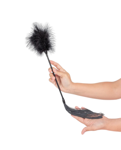 SECRET PLAY - DUSTER + FOUET NOIR