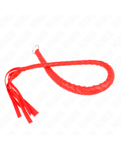 KINK - FOUET SERPENT AVEC ANNEAU ROUGE 65 CM