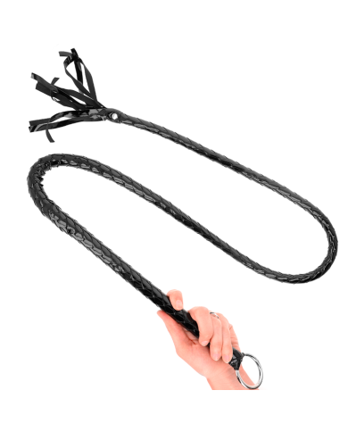 KINK - FOUET LONG EN PVC BRILLANT 138 CM
