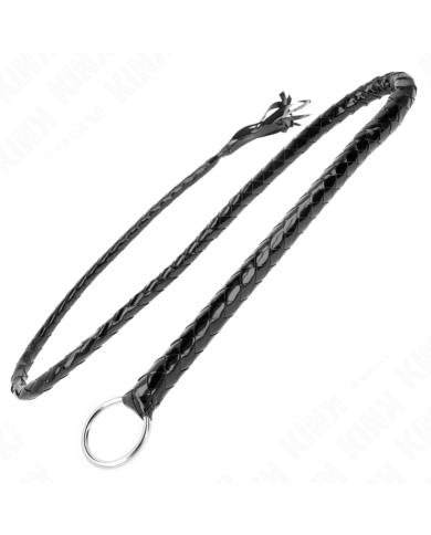 KINK - FOUET LONG EN PVC BRILLANT 138 CM