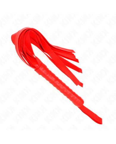 KINK - Fouet à queue large rouge 48,5 CM