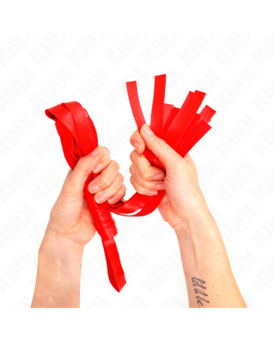 KINK - Fouet à queue large rouge 48,5 CM