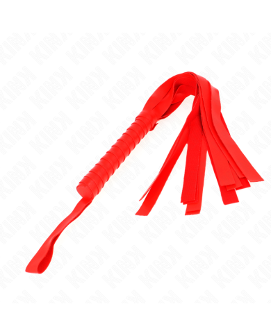 KINK - Fouet à queue large rouge 48,5 CM