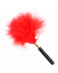 KINK - PLUMES CHACOULES EN MÉTAL ROUGE OR 18 CM