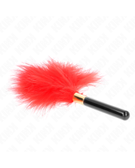 KINK - PLUMES CHACOULES EN MÉTAL ROUGE OR 18 CM