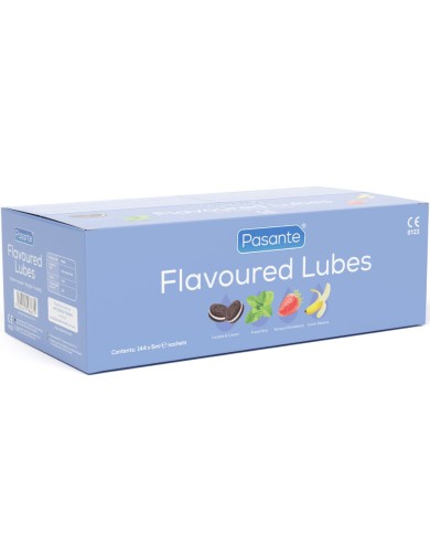 PASANTE - BOÎTE DE LUBRIFIANTS AROMATISÉS 144 UNITÉS 5 ML