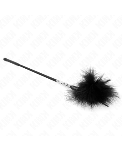 KINK - PLUMES CHACOUILLES AVEC MANCHE STRASS 50 CM