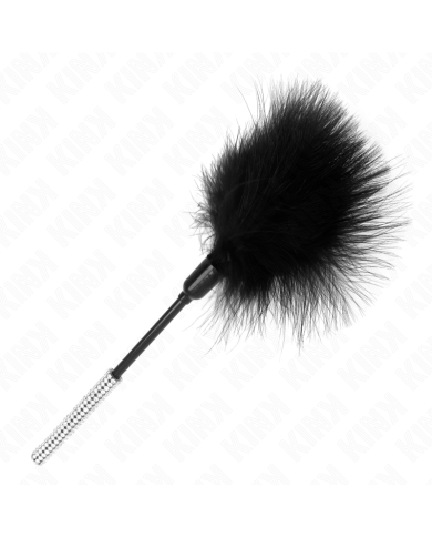 KINK - PLUMES CHACOUILLES AVEC MANCHE STRASS 27 CM