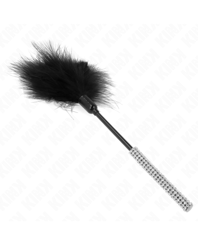 KINK - PLUMES CHACOUILLES AVEC MANCHE STRASS 27 CM