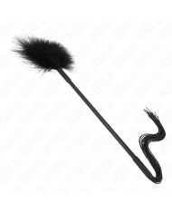 KINK - Fouet en silicone avec plumes pour chatouiller 47 cm