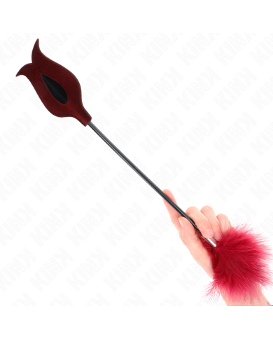 KINK - PLUMES DE CHACOUILLES AVEC PALETTE EN FORME DE ROSE 8 CM