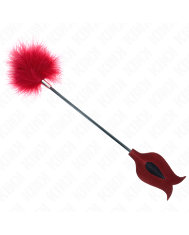 KINK - PLUMES DE CHACOUILLES AVEC PALETTE EN FORME DE ROSE 8 CM