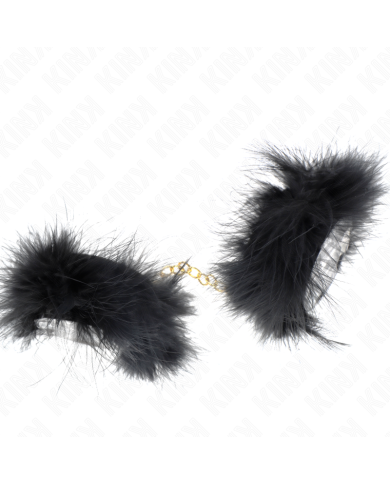 KINK - MANCHETTES EN PLUME AVEC CHAÎNE OR MODÈLE 0